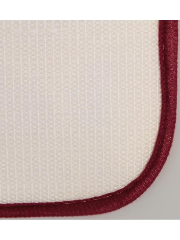 Коврик Доляна «Галька», 40×60 см, цвет бордовый