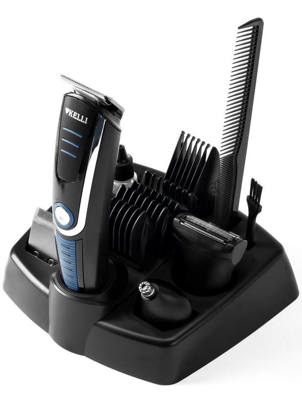 Набор для стрижки KELLI KL-7007, 45 Вт, 9 насадок, АКБ