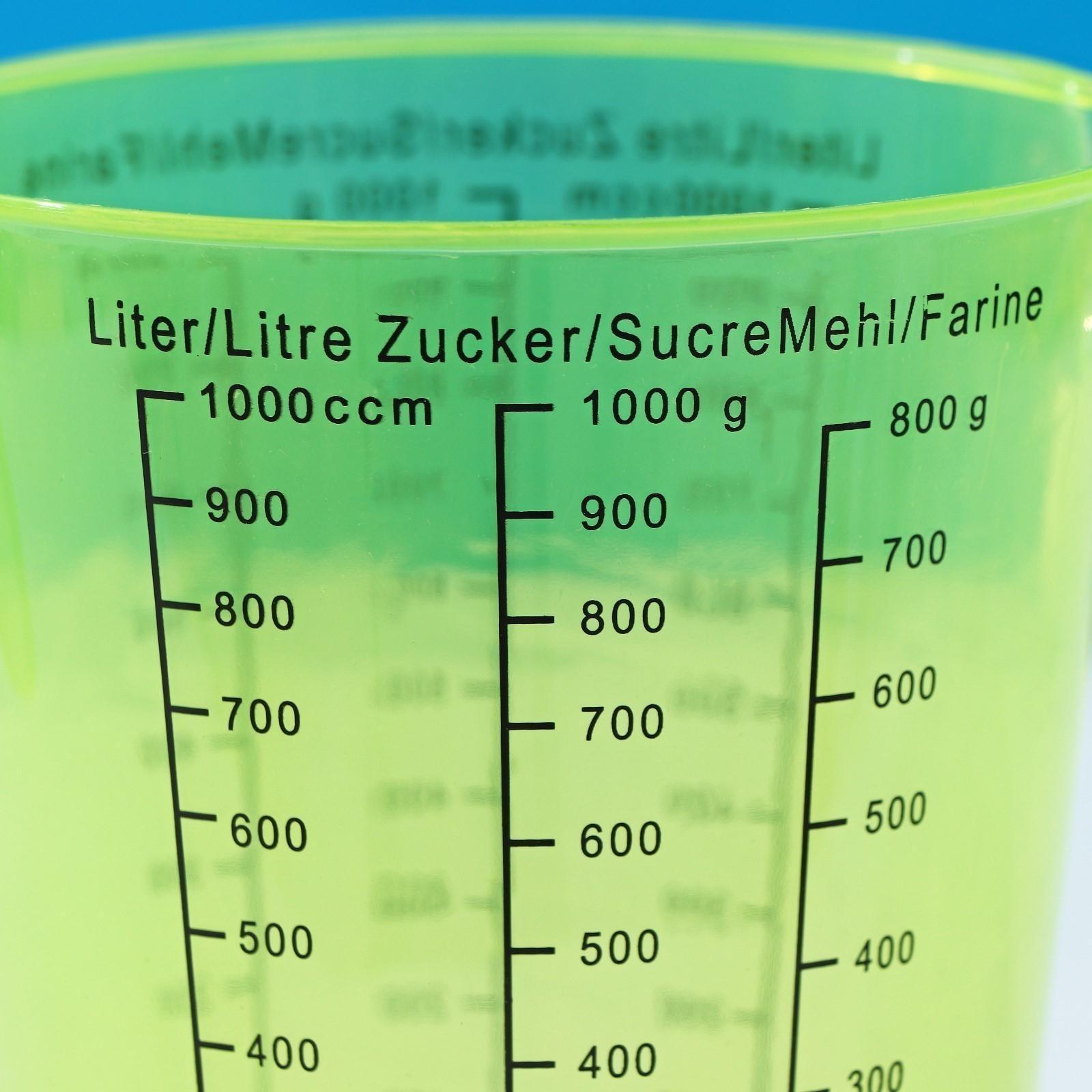 Кувшин мерный, 1 л, цвет МИКС