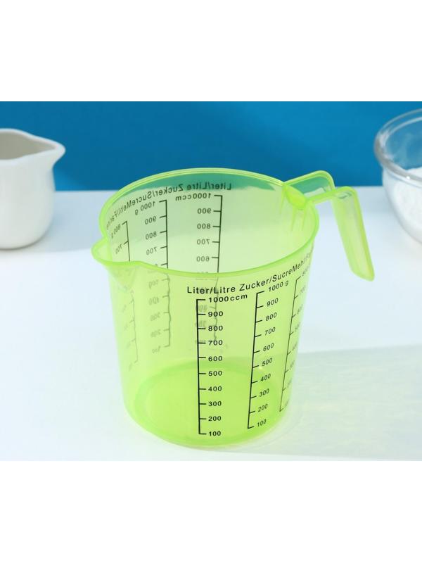 Кувшин мерный, 1 л, цвет МИКС