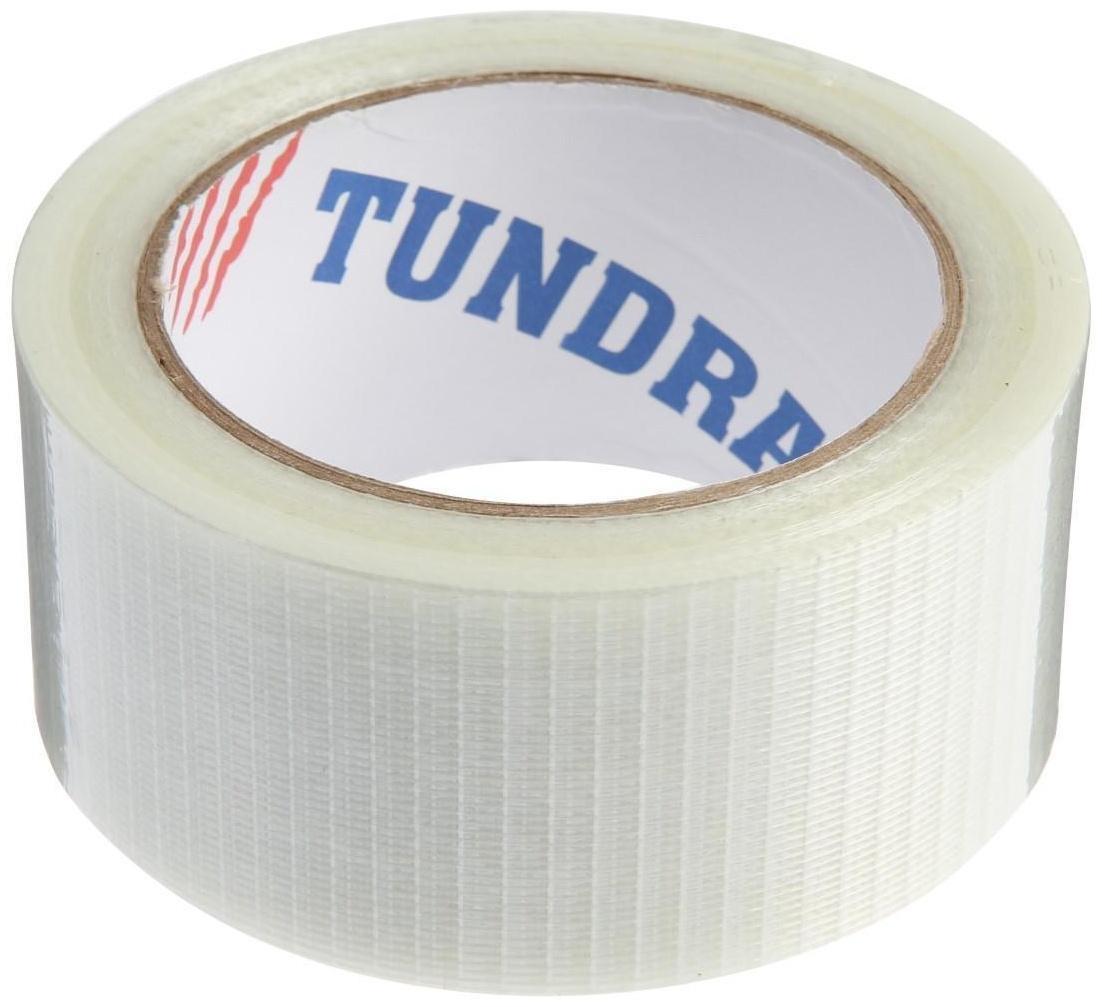 Лента клейкая ТУНДРА, усиленная стекловолокном, 140 мкм, 48 мм х 25 м