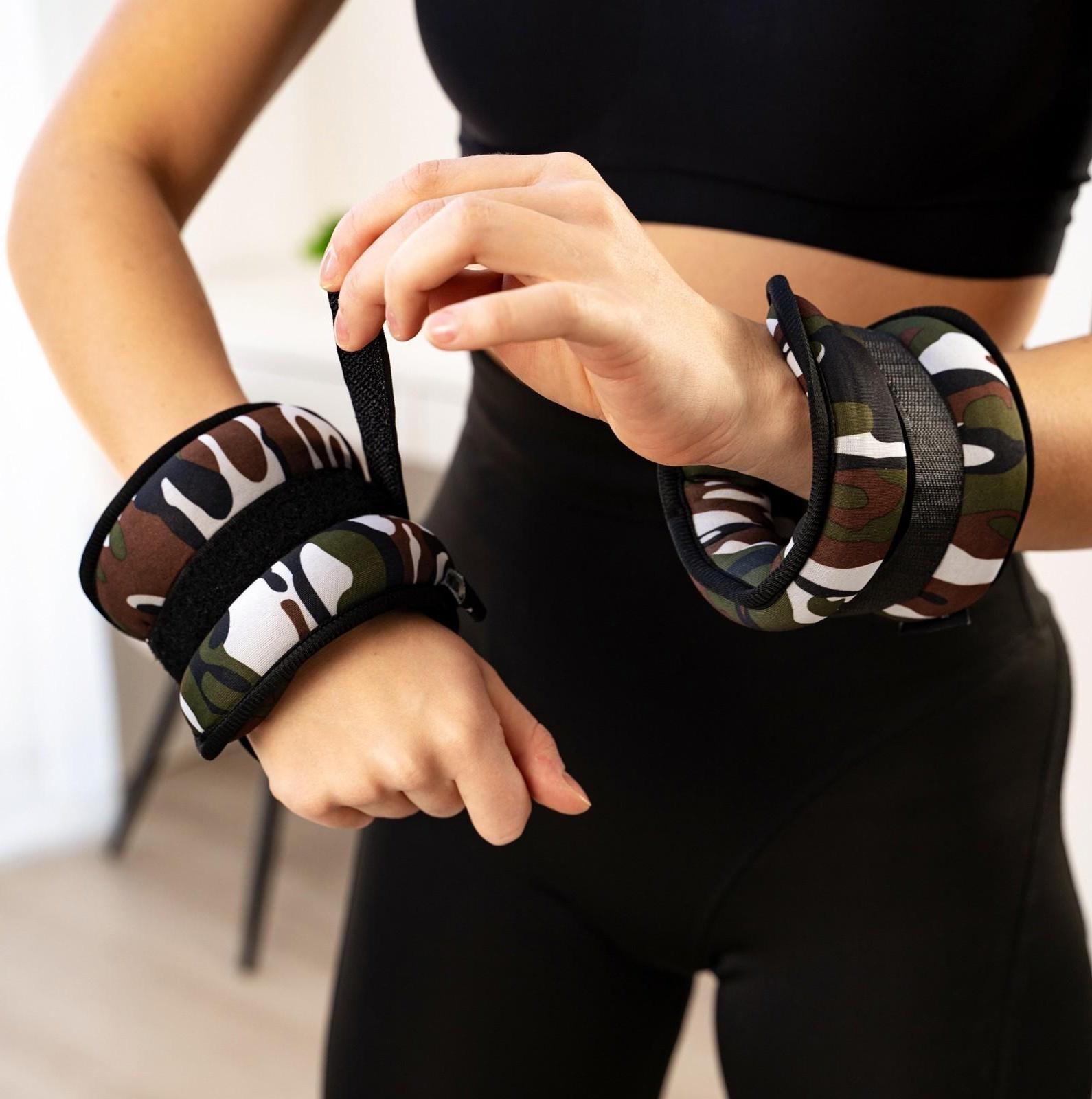 Утяжелитель неопреновый 1,5 кг (вес пары 3 кг), цвет милитари