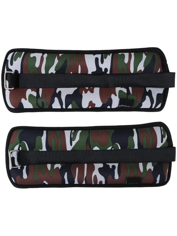 Утяжелитель неопреновый 1,5 кг (вес пары 3 кг), цвет милитари