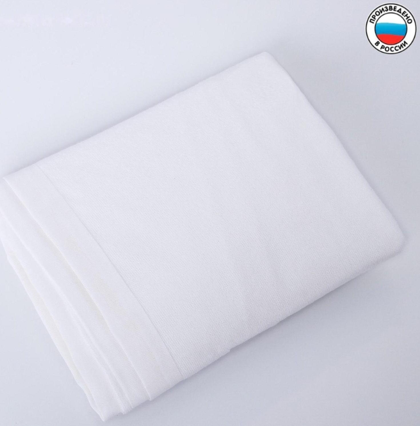 Наматрасник на резинке 60*120 см., непромокаемый с дышащей комб. мембраной, цвет белый