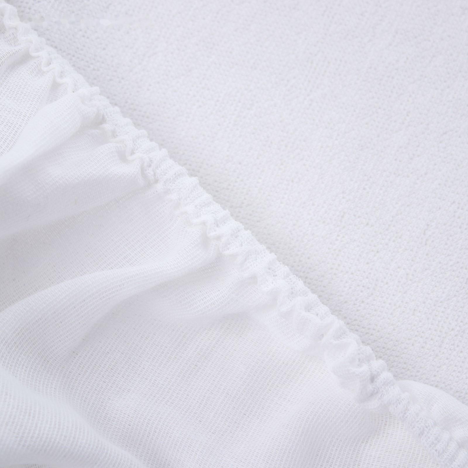 Наматрасник на резинке 60*120 см., непромокаемый с дышащей комб. мембраной, цвет белый