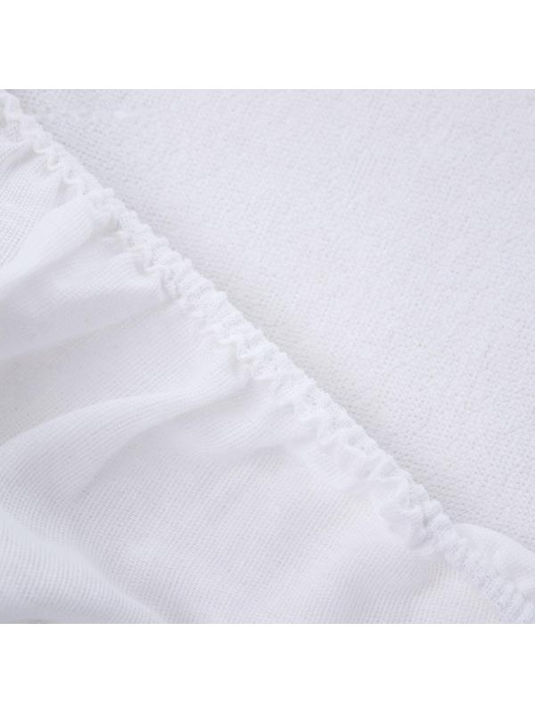 Наматрасник на резинке 60*120 см., непромокаемый с дышащей комб. мембраной, цвет белый