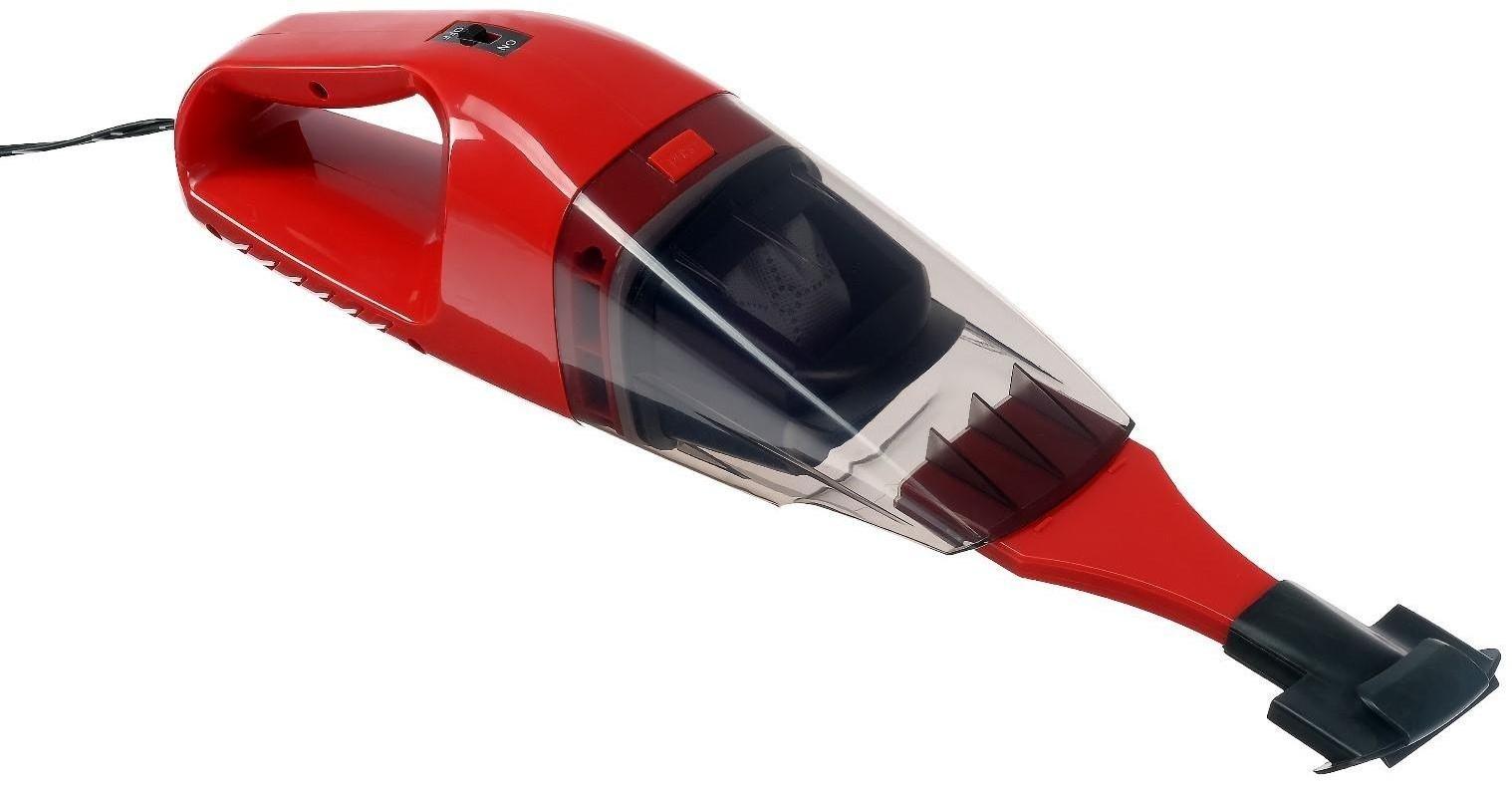 Пылесос Nova Bright, для сухой/влажной уборки 75 Вт, 12 В, красный