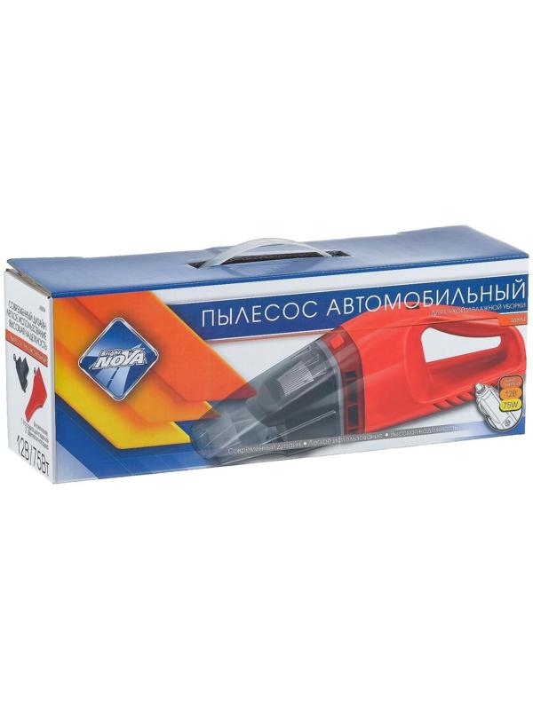 Пылесос Nova Bright, для сухой/влажной уборки 75 Вт, 12 В, красный