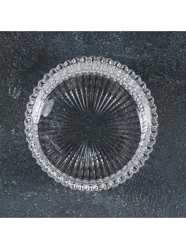 Сахарница стеклянная Доляна «Царская», 250 мл, 10,5×12 см, цвет прозрачный