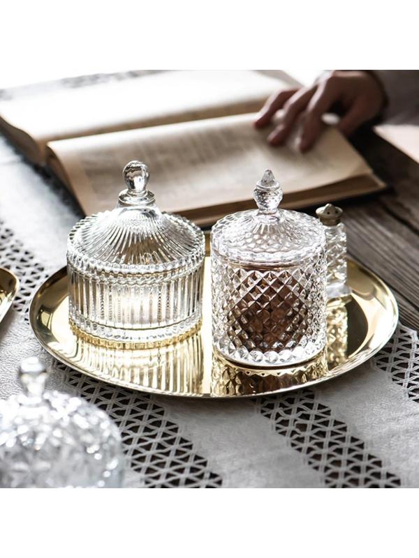 Сахарница стеклянная Доляна «Царская», 250 мл, 10,5×12 см, цвет прозрачный