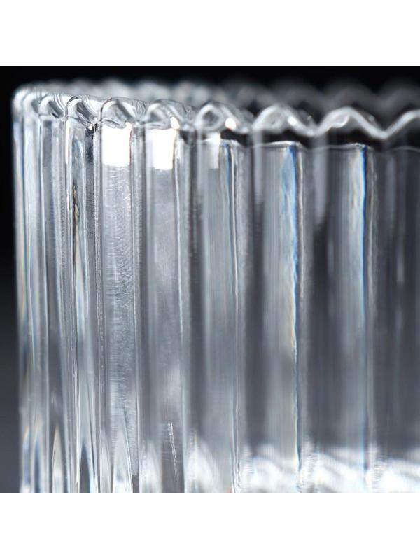 Сахарница стеклянная Доляна «Царская», 250 мл, 10,5×12 см, цвет прозрачный