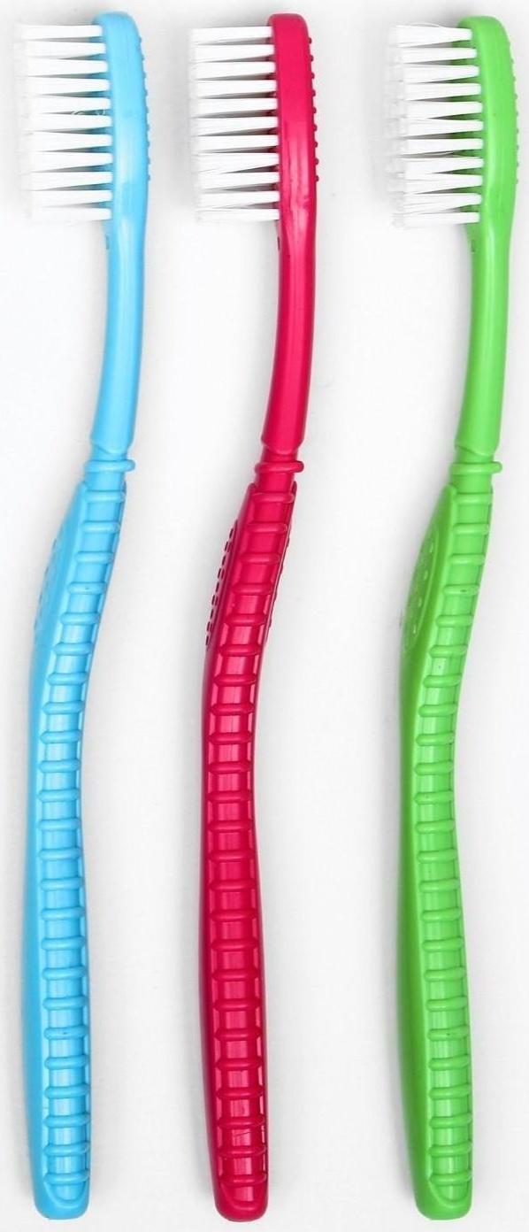 Зубная щётка «Ассорти» средней жёсткости, микс