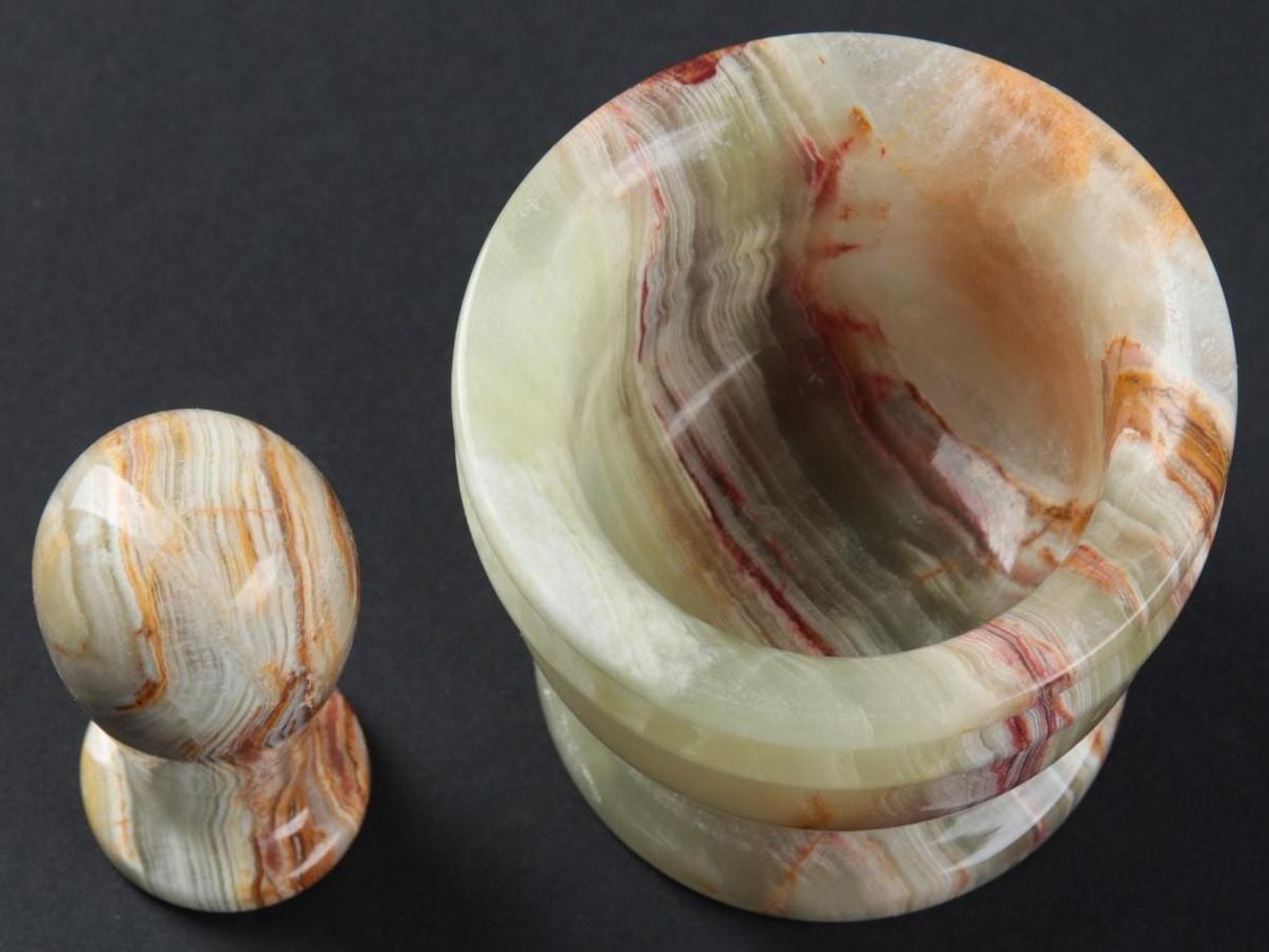 Набор ступка с пестиком, оникс