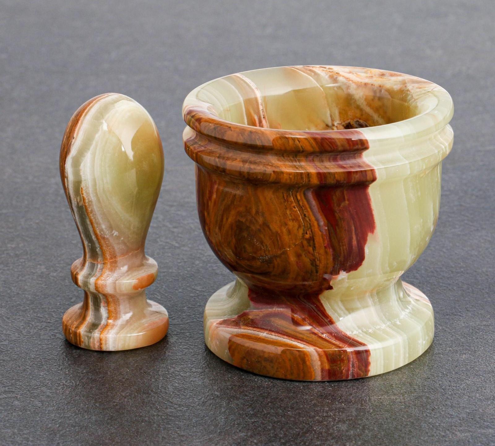 Набор ступка с пестиком, оникс