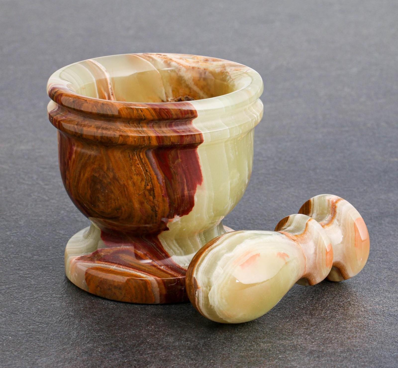 Набор ступка с пестиком, оникс