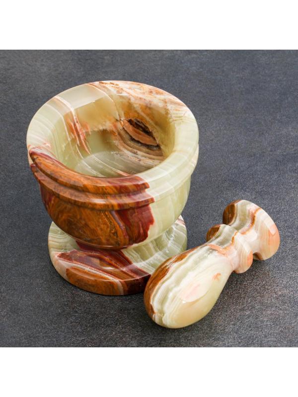 Набор ступка с пестиком, оникс