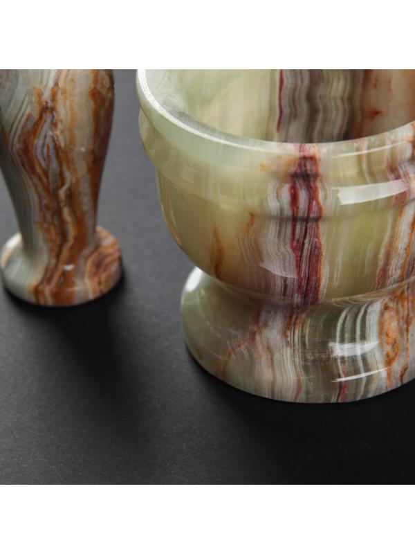 Набор ступка с пестиком, оникс