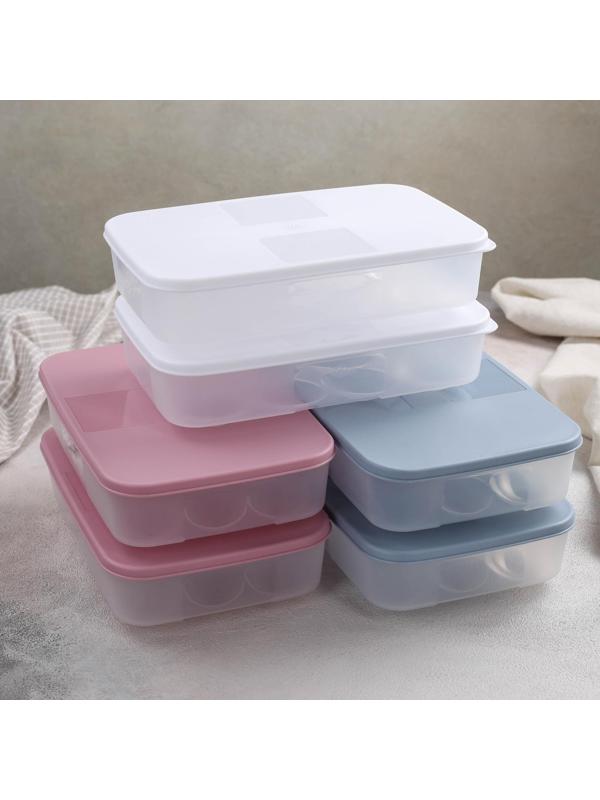 Набор контейнеров для яиц, 2 шт, 22,5×15×7,5 см, цвет МИКС