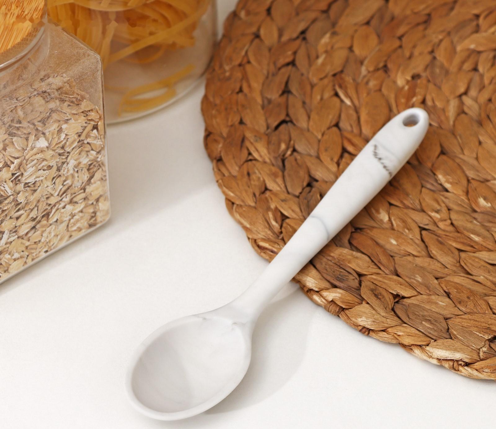 Ложка гарнирная Доляна «Мрамор», 20,5 см