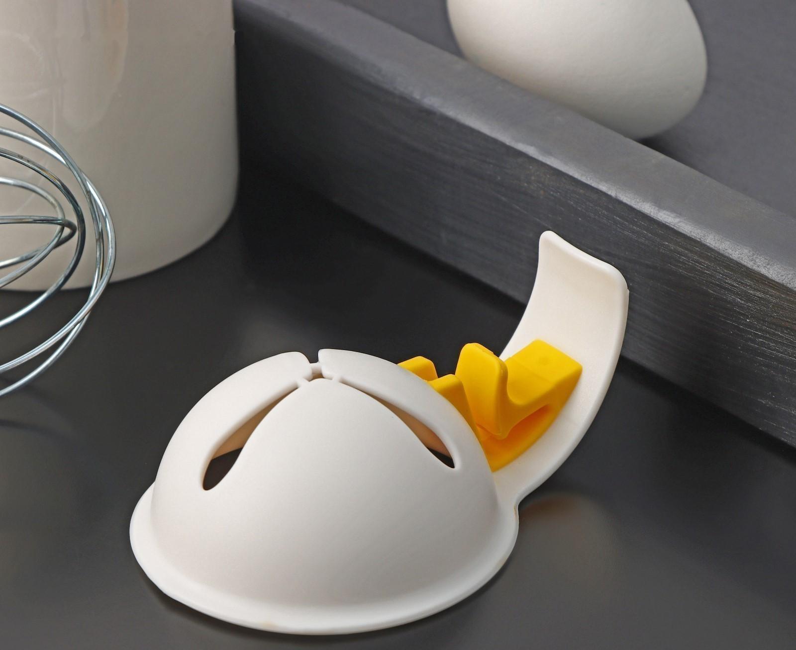 Разделитель для яиц с фиксатором, 11×7,5×3,5 см, цвет белый