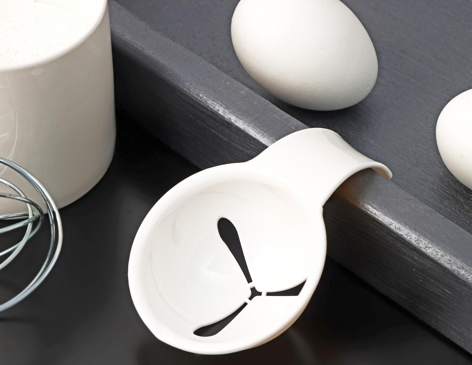 Разделитель для яиц с фиксатором, 11×7,5×3,5 см, цвет белый