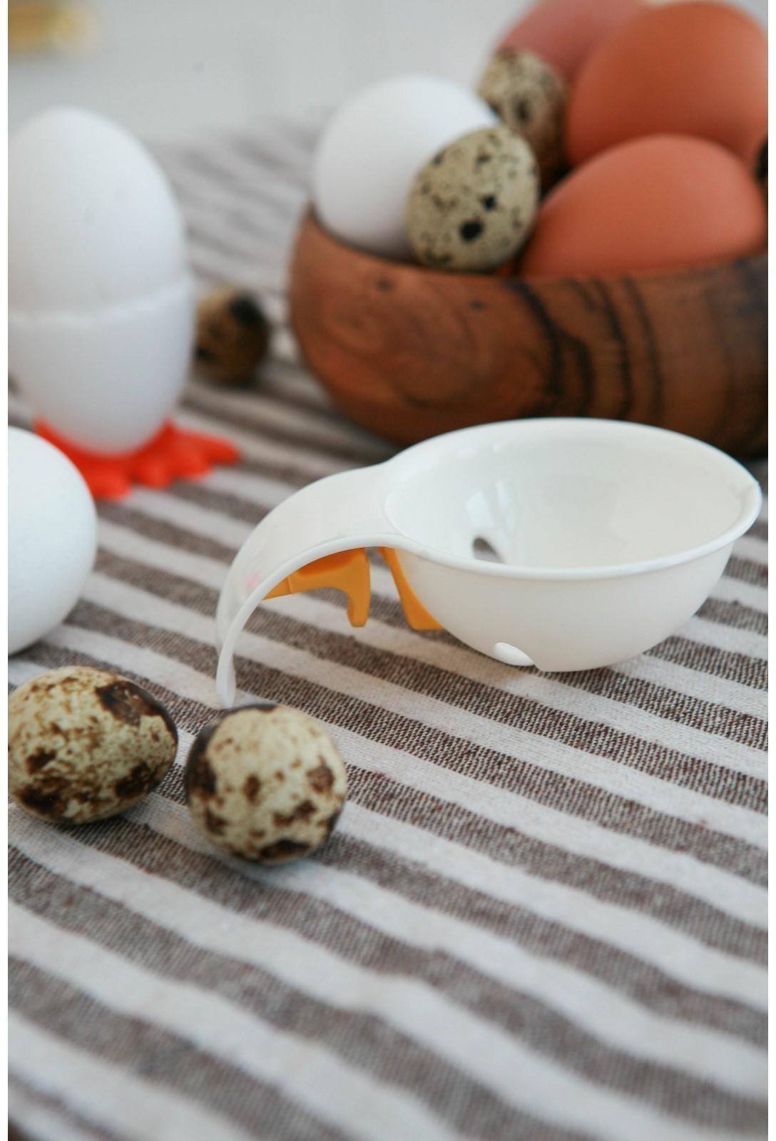 Разделитель для яиц с фиксатором, 11×7,5×3,5 см, цвет белый