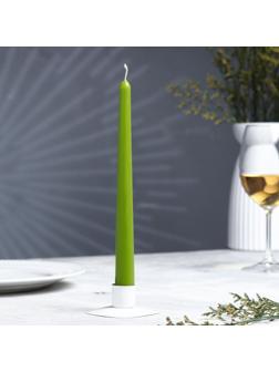 Свеча античная, 2,3х 24,5 см, 5 ч, 55 г, оливковая