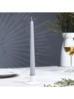 Свеча античная, 2,3х 24,5 см, 5 ч, 55 г, серая