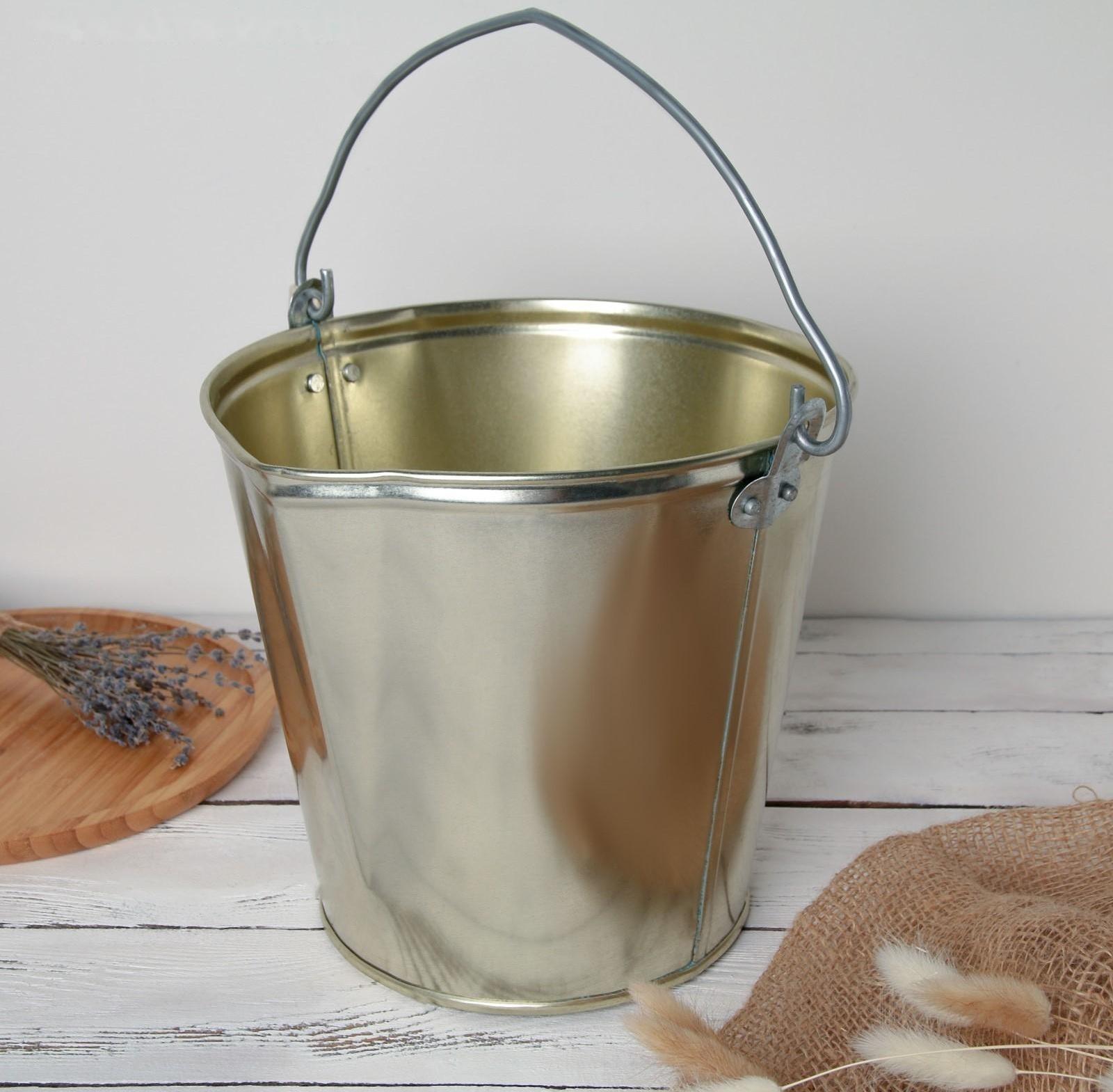 Подойник 9 л, жесть лакированная, ГОСТ