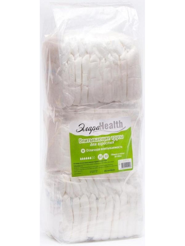 Подгузники-трусики для взрослых, элара HEALTH - M, 30 шт.