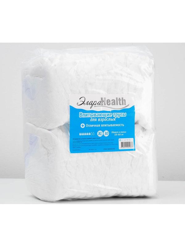 Подгузники-трусики для взрослых, элара HEALTH - XL, 30 шт.