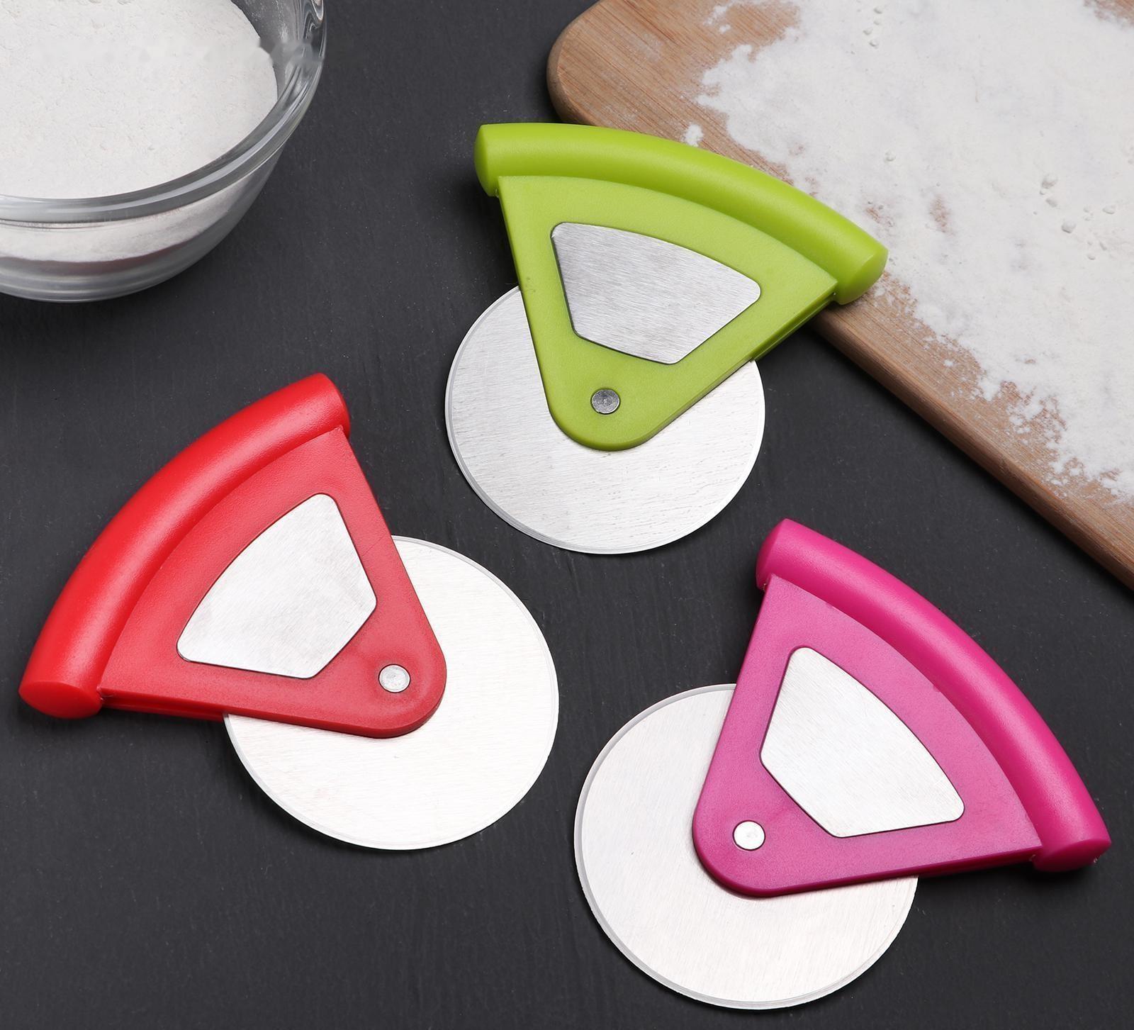 Нож для пиццы и теста «Бегунок», d=7,5 см, нержавеющая сталь, цвет МИКС