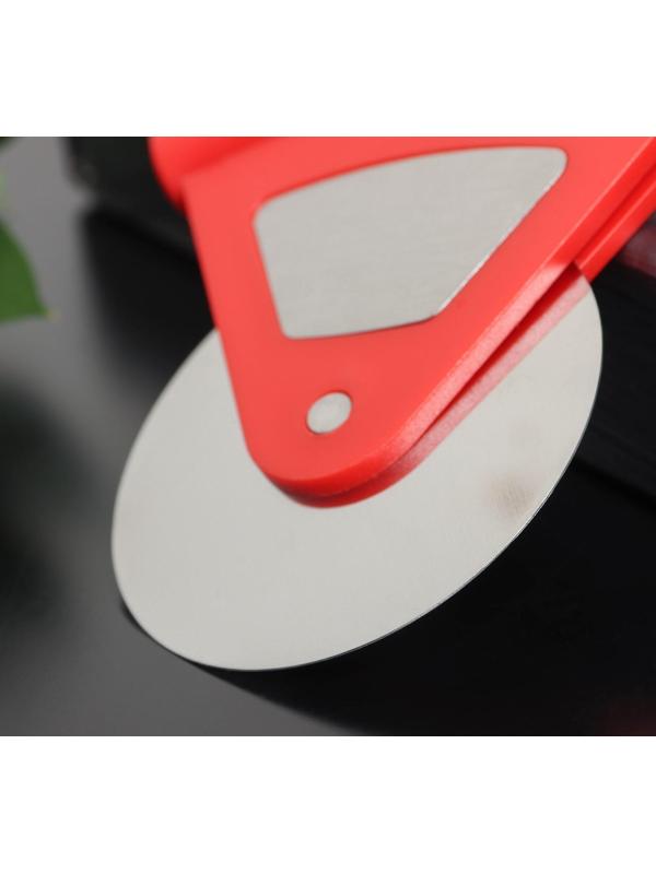 Нож для пиццы и теста «Бегунок», d=7,5 см, нержавеющая сталь, цвет МИКС