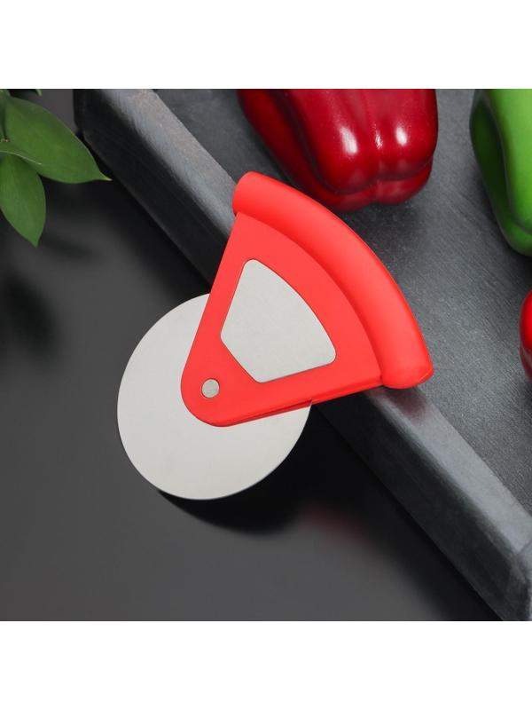 Нож для пиццы и теста «Бегунок», d=7,5 см, нержавеющая сталь, цвет МИКС