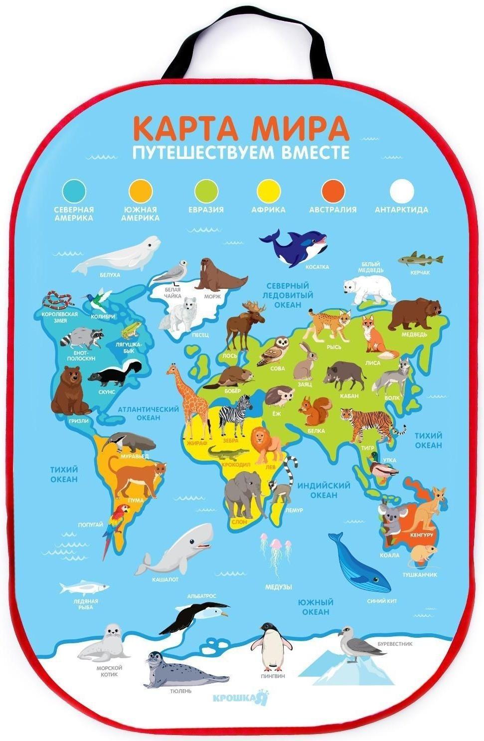 Незапинайка на автомобильное кресло «Карта Мира»