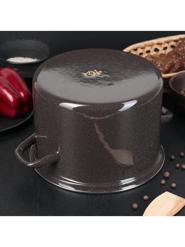 Кастрюля, 4,5 л, без деколи, индукция, цвет коричневый