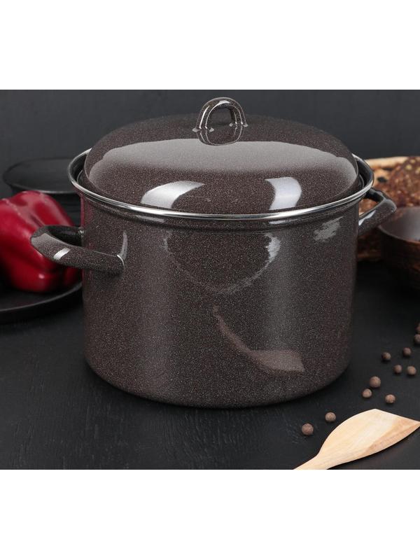 Кастрюля, 4,5 л, без деколи, индукция, цвет коричневый