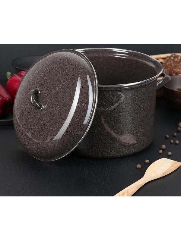 Кастрюля, 4,5 л, без деколи, индукция, цвет коричневый