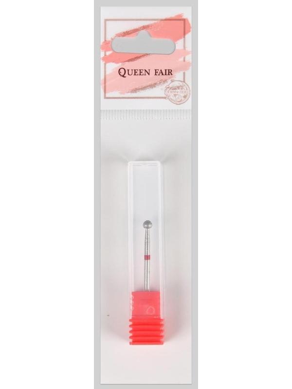 Фреза алмазная для маникюра «Шар», мелкая зернистость, 3,5 мм, в пластиковом футляре