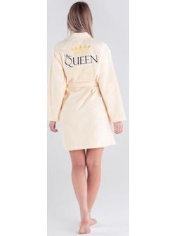 Халат махровый женский Queen размер 46-48, 100% хлопок