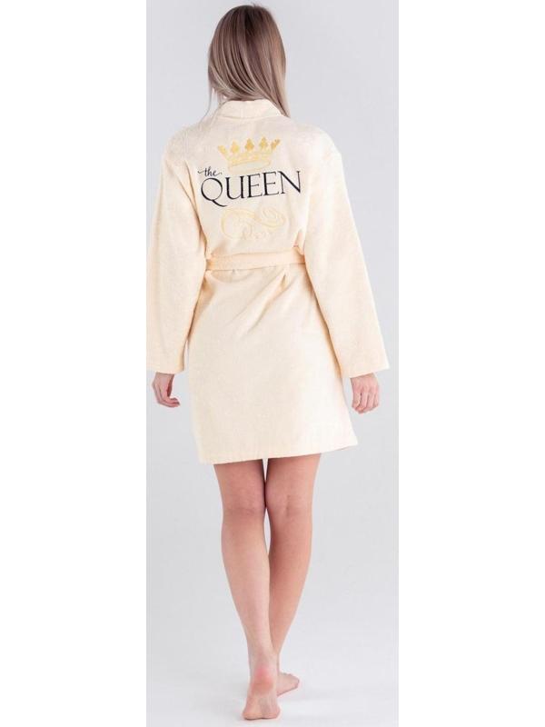 Халат махровый женский Queen размер 46-48, 100% хлопок