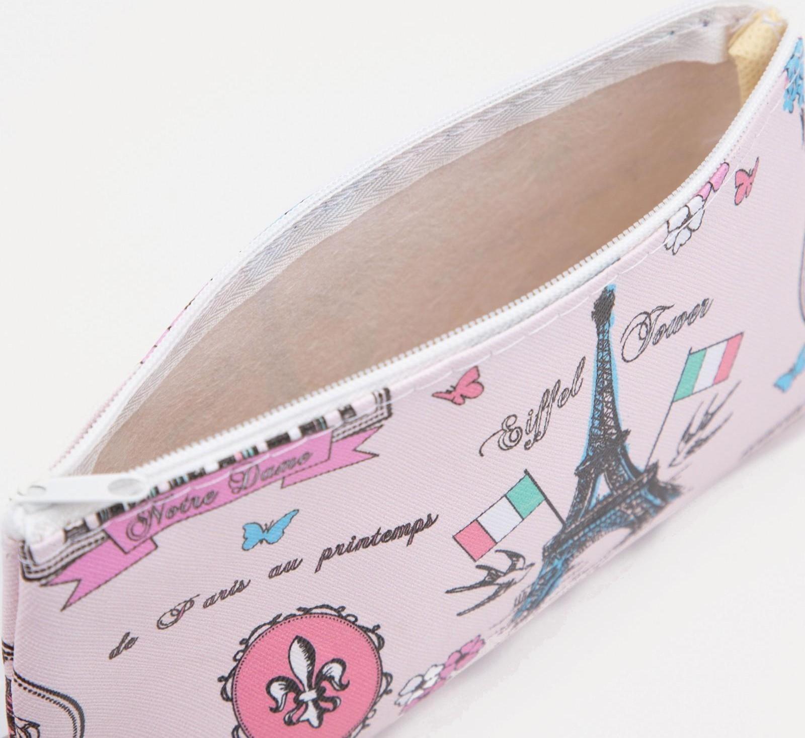 Косметичка на молнии, цвет розовый