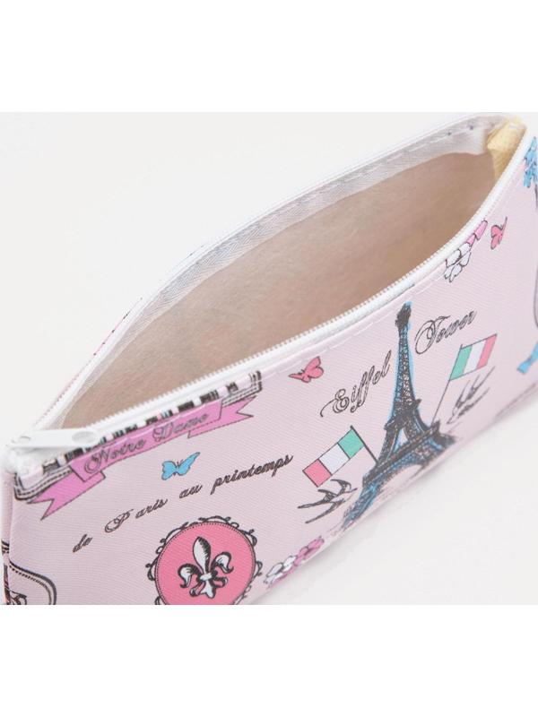 Косметичка на молнии, цвет розовый