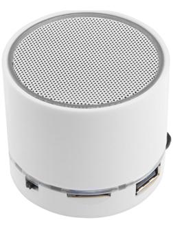 Портативная колонка LuazON Hi-Tech18, 3 Вт, 520 мАч, microSD, USB, белая