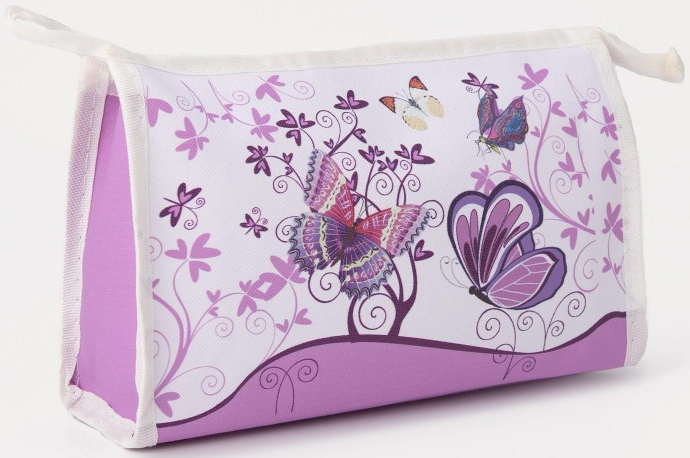 Косметичка на молнии, цвет белый