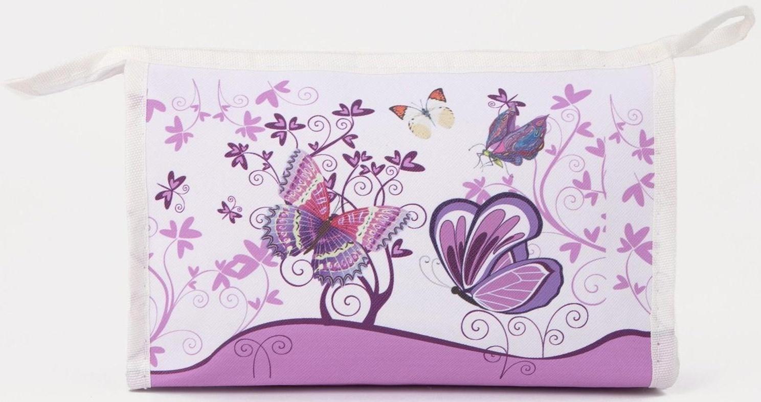 Косметичка на молнии, цвет белый