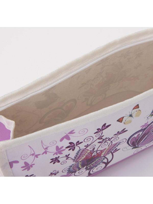 Косметичка на молнии, цвет белый