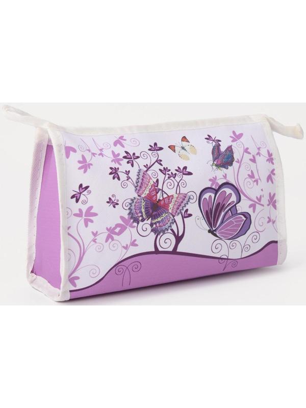 Косметичка на молнии, цвет белый