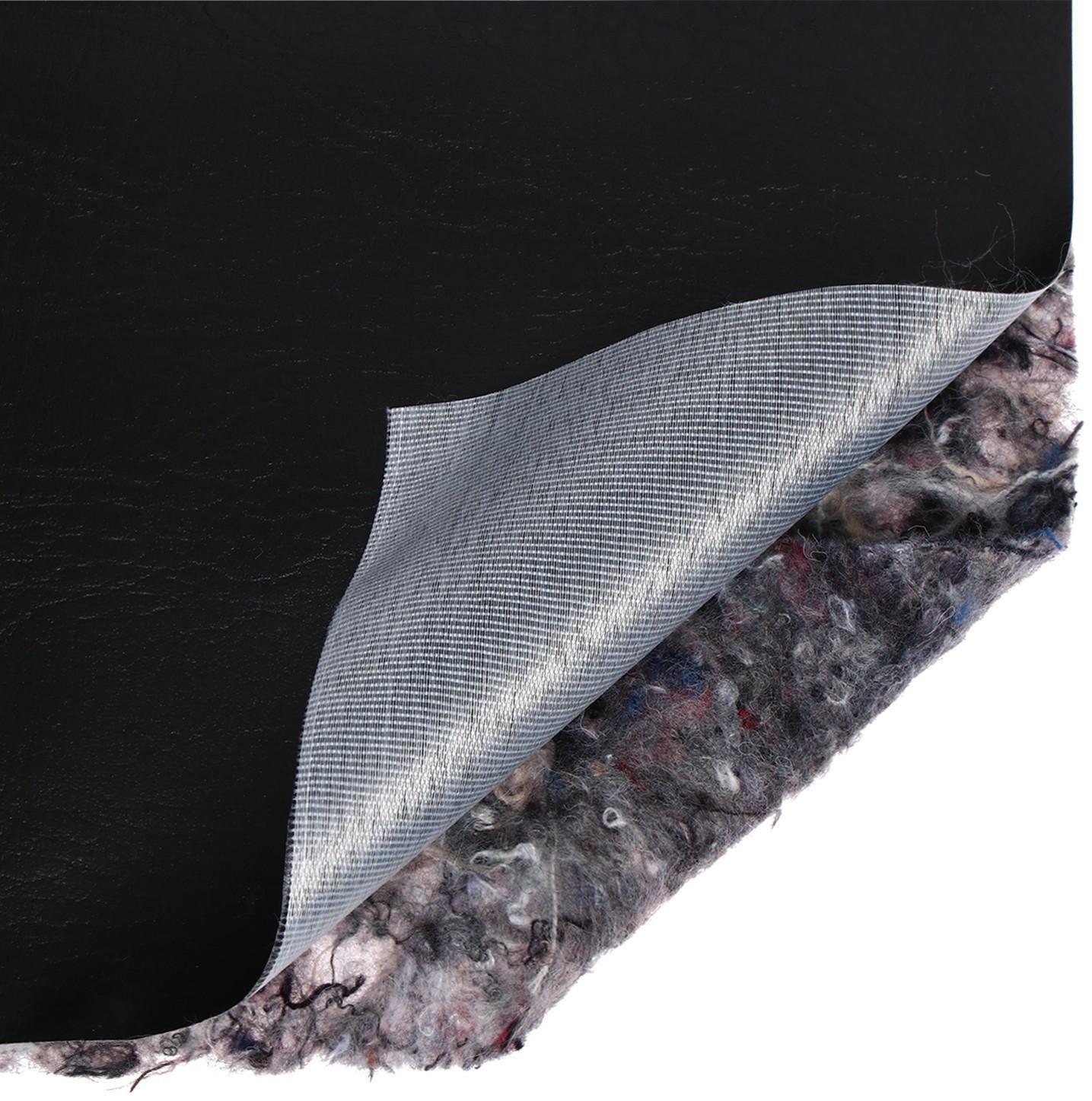 Комплект для обивки дверей, 110 × 200 см: иск.кожа, ватин 5 мм, гвозди, струна, чёрный, «Ватин»