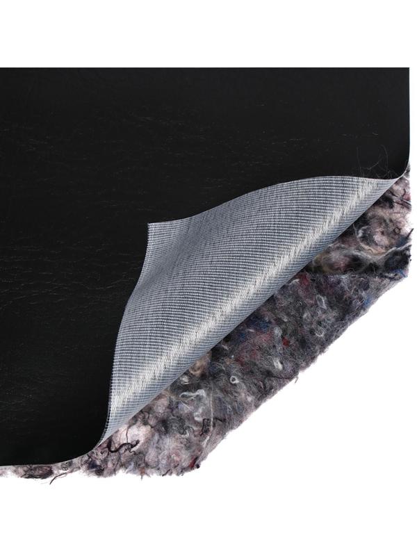 Комплект для обивки дверей, 110 × 200 см: иск.кожа, ватин 5 мм, гвозди, струна, чёрный, «Ватин»